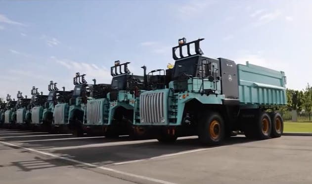SANY despacha 50 camiones mineros autónomos eléctricos SKT145E a Mongolia Interior