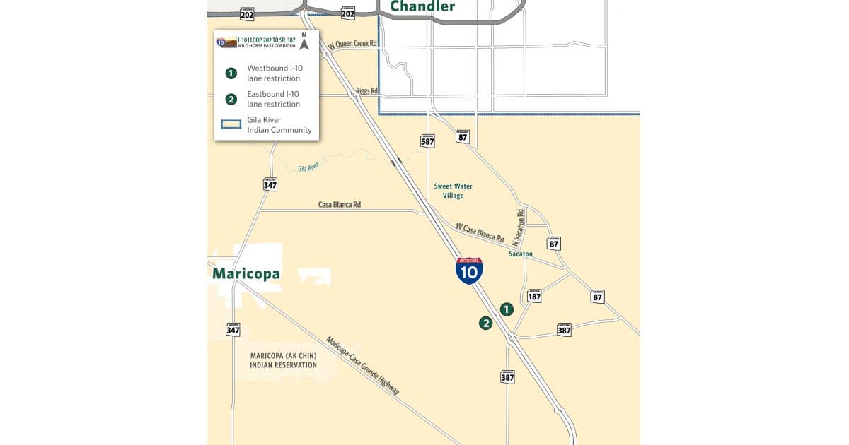 Primer Tramo del Proyecto Vial I-10 Wild Horse Pass en Arizona se Acerca a su Conclusión