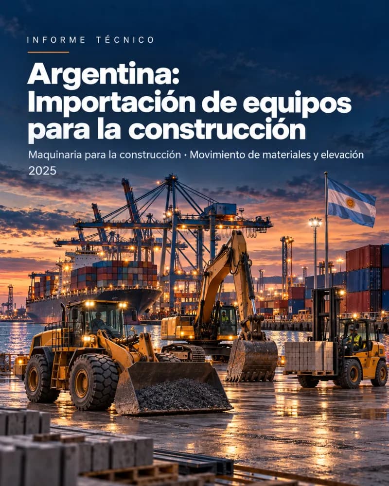 Argentina: Importación de equipos para la construcción