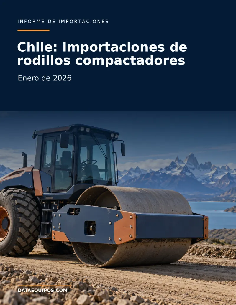 Chile: importaciones de rodillos compactadores · Enero de 2026