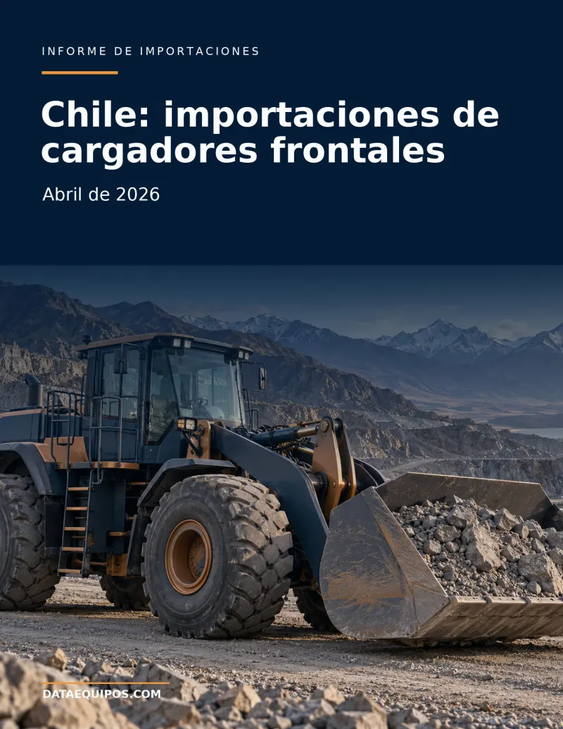 Chile: importaciones de cargadores frontales · Abril de 2026