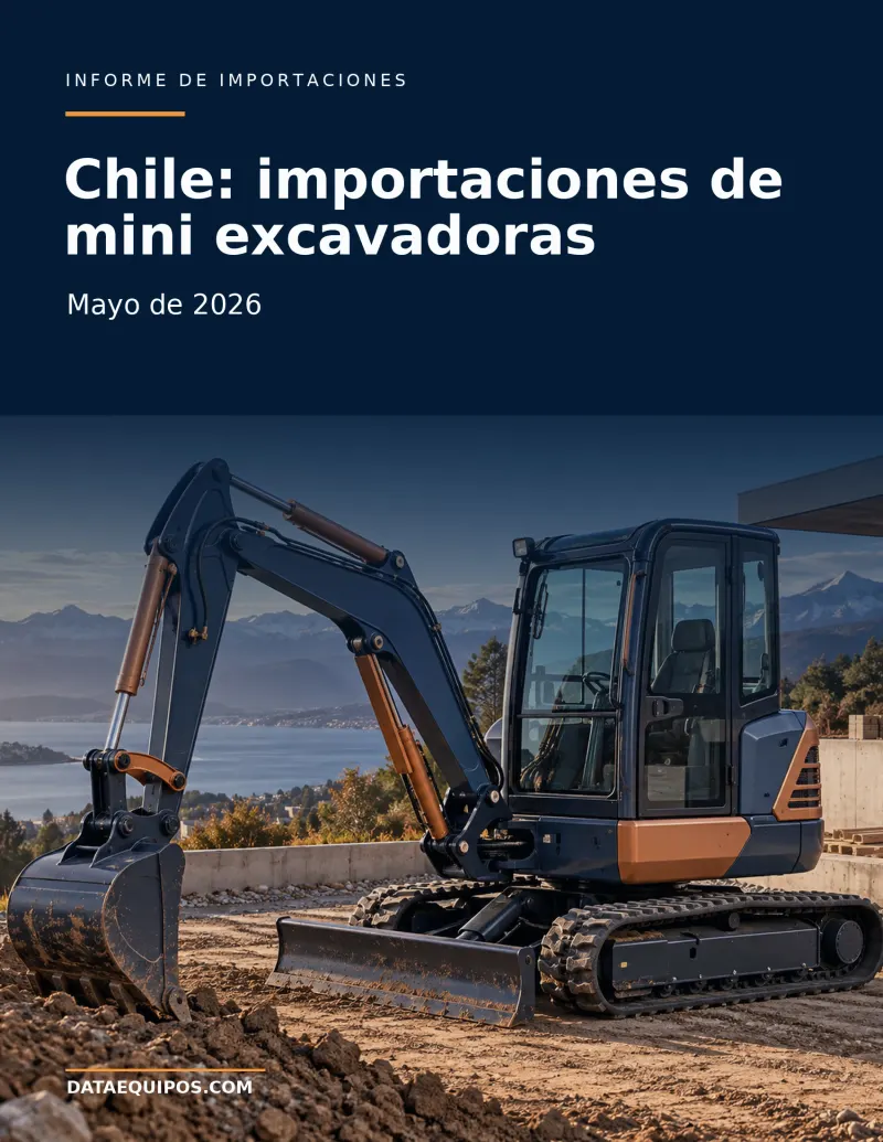 Chile: importaciones de mini excavadoras · Mayo de 2026