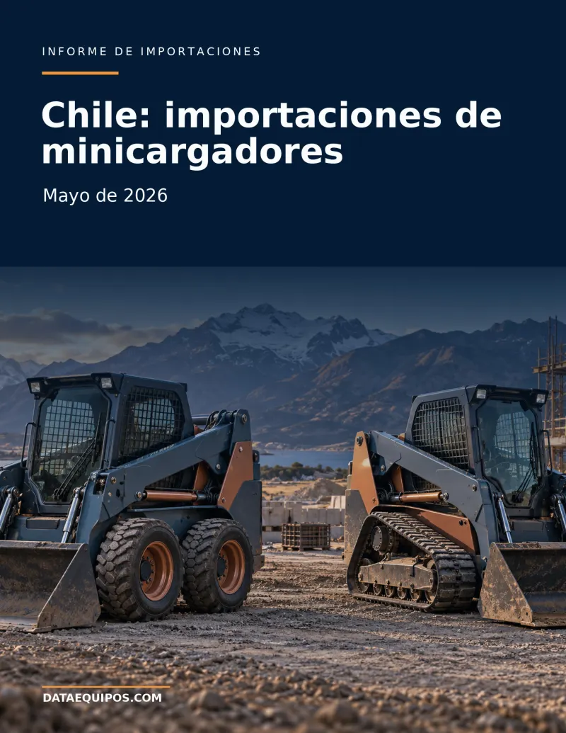 Chile: importaciones de minicargadores · Mayo de 2026