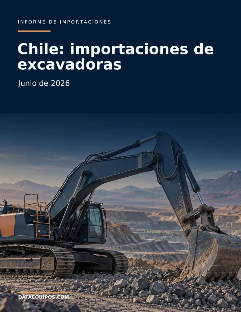 Chile: importaciones de excavadoras · Junio de 2026
